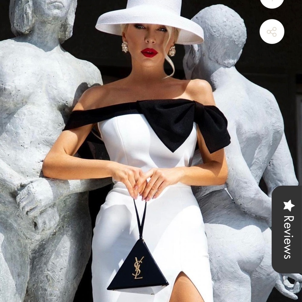 Catwalk Connection black & white midi dress BRAND NEW